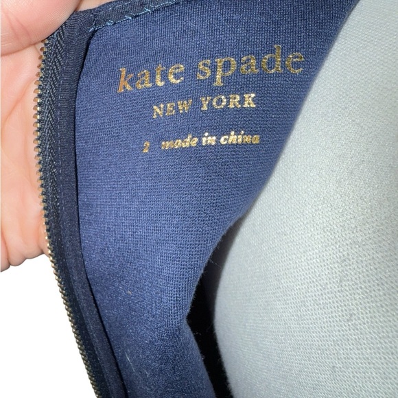 Kate Spade Cutwork Ponte A-Line Dress – Size 2 - Picture 7 of 8